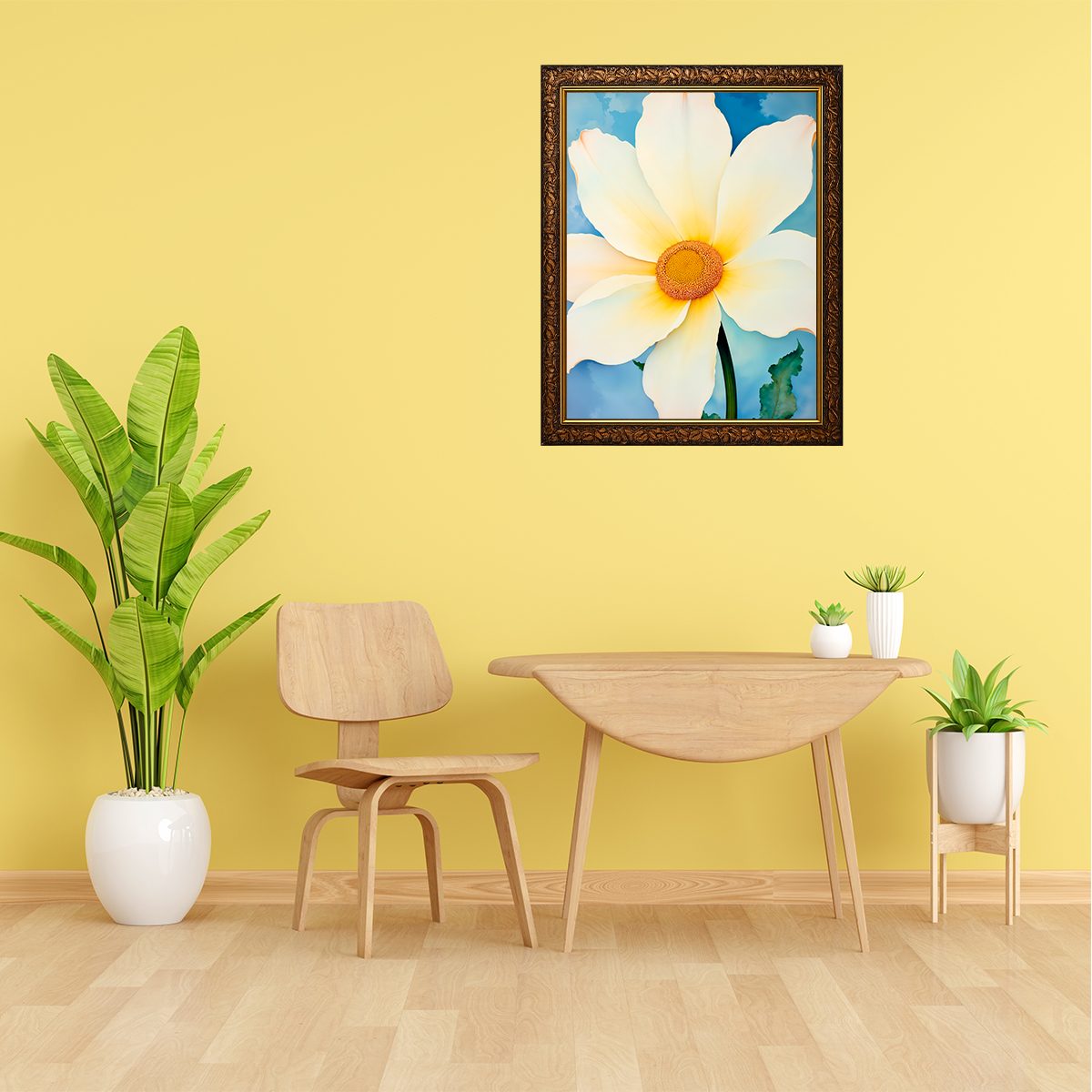 Photo frame with board and transparent mirror
